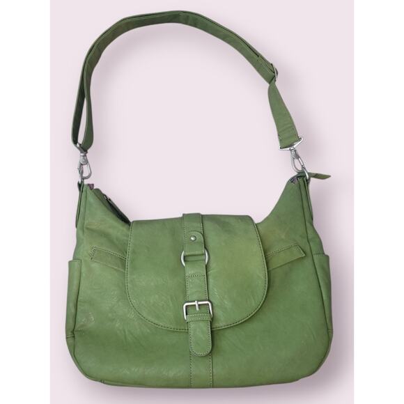 Kelly Moore Green Hobo Camera Shoulder Bag – Water Resistant – EUC - Picture 1 of 8